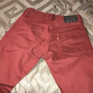 Selling my little brothers Maroon Levi Jeans!